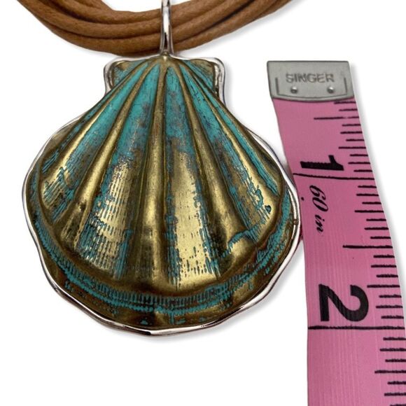 ST. THOMAS Seashell Multi Strand Cord Necklace - Picture 6 of 9